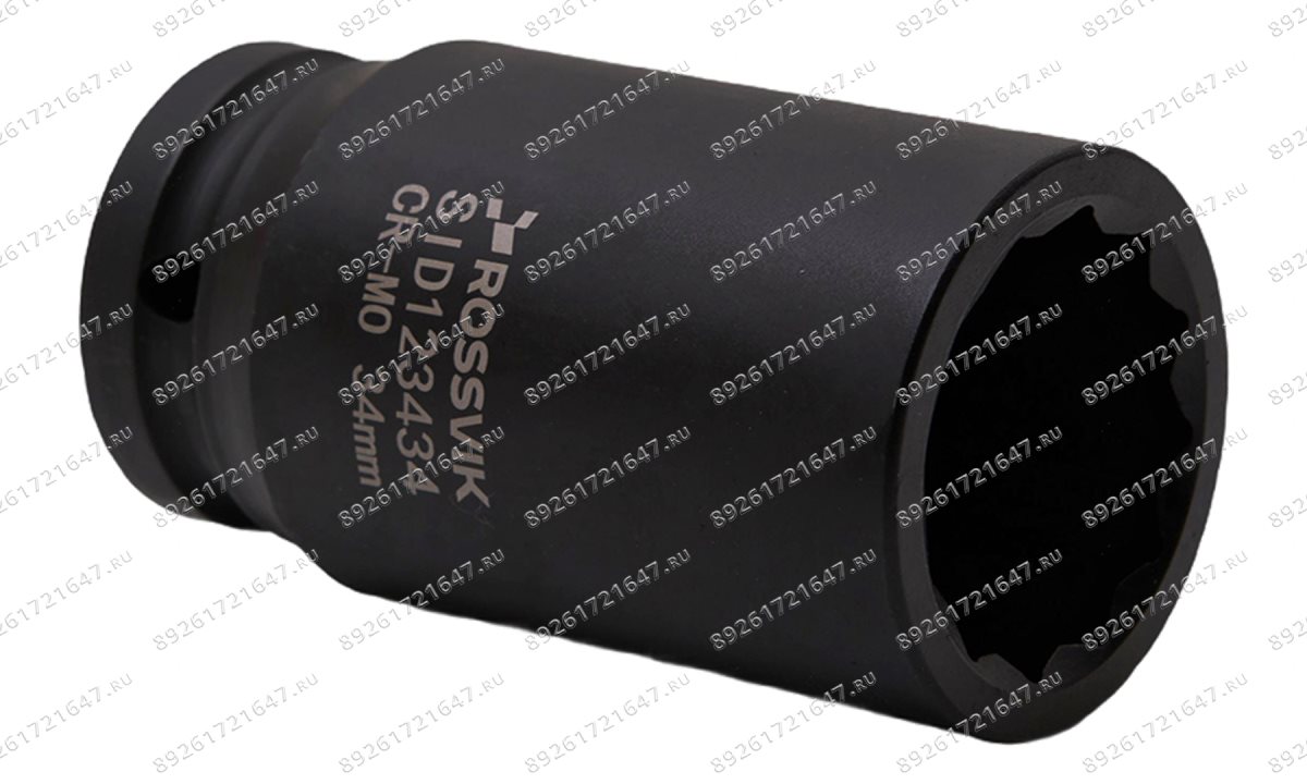  SID123434 Головка торцевая ударная глубокая 12-гранная ROSSVIK 3/4