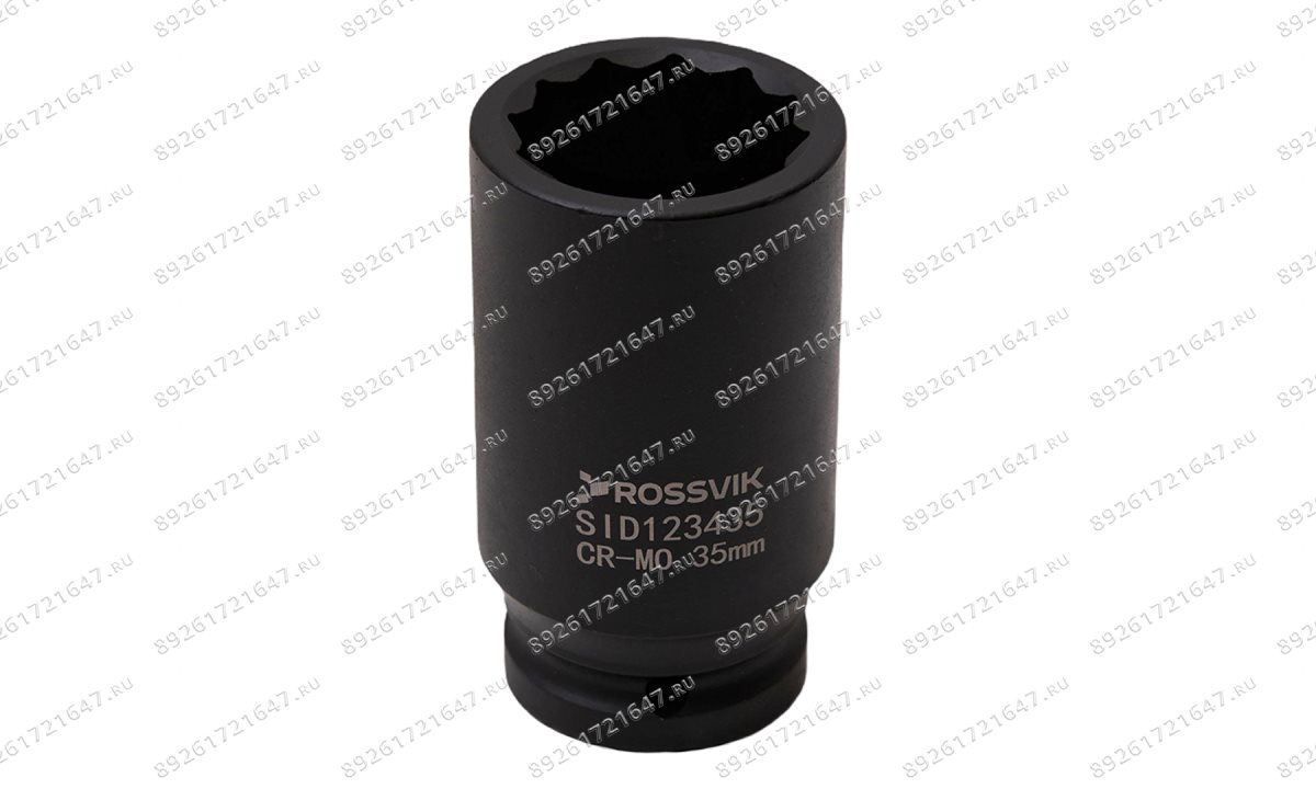  SID123435 Головка торцевая ударная глубокая 12-гранная ROSSVIK 3/4