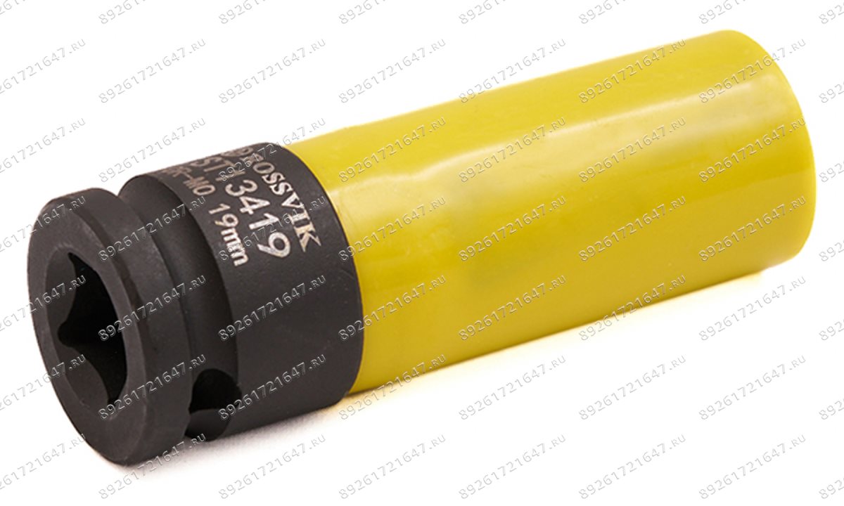  ST13419 Головка торцевая ударная, тонкостенная, глубокая ROSSVIK, 1/2