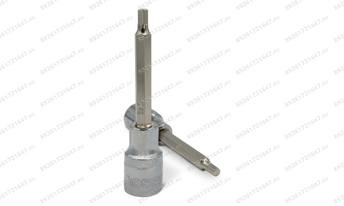  Набор головок со вставкой на держателе ROSSVIK SST0410, 1/2