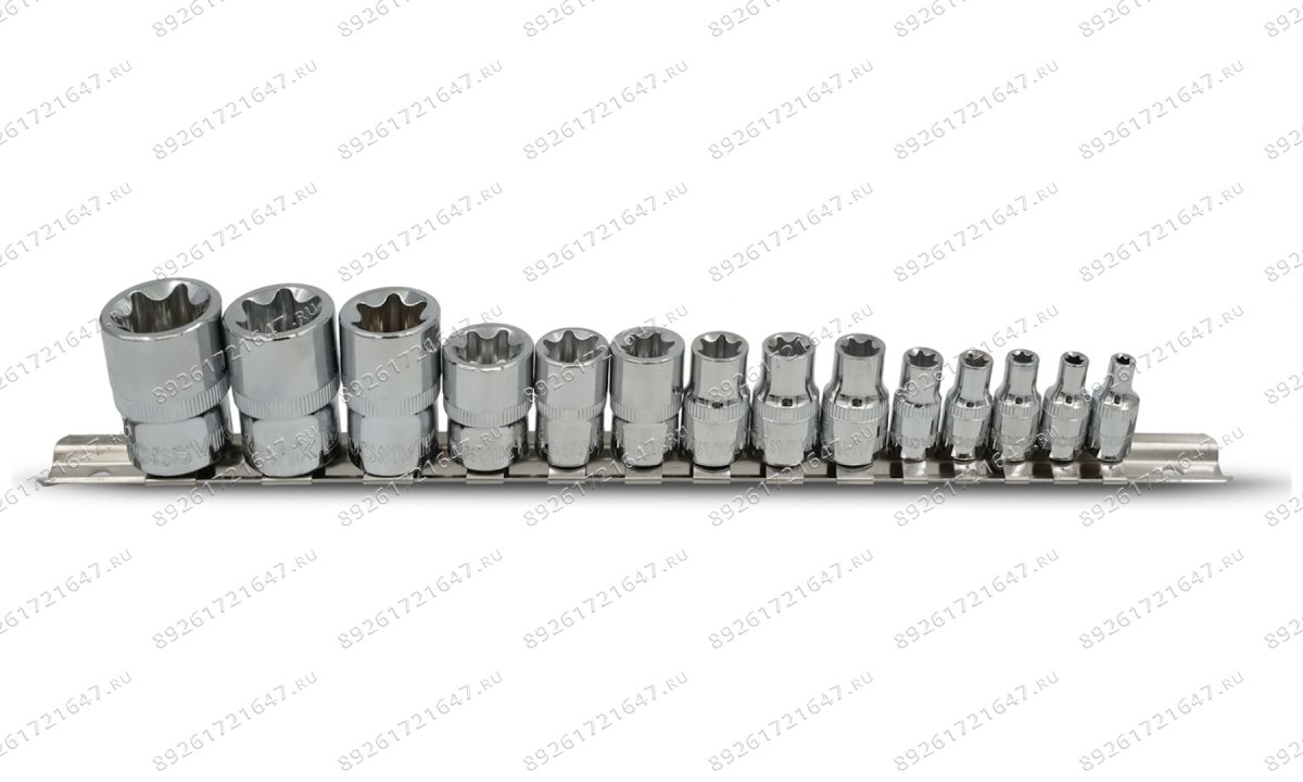  Набор головок на держателе ROSSVIK SST0424, 1/4