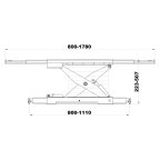 KraftWell KRWJB2P Траверса г/п 2000 кг. с пневмоприводом мни (3)