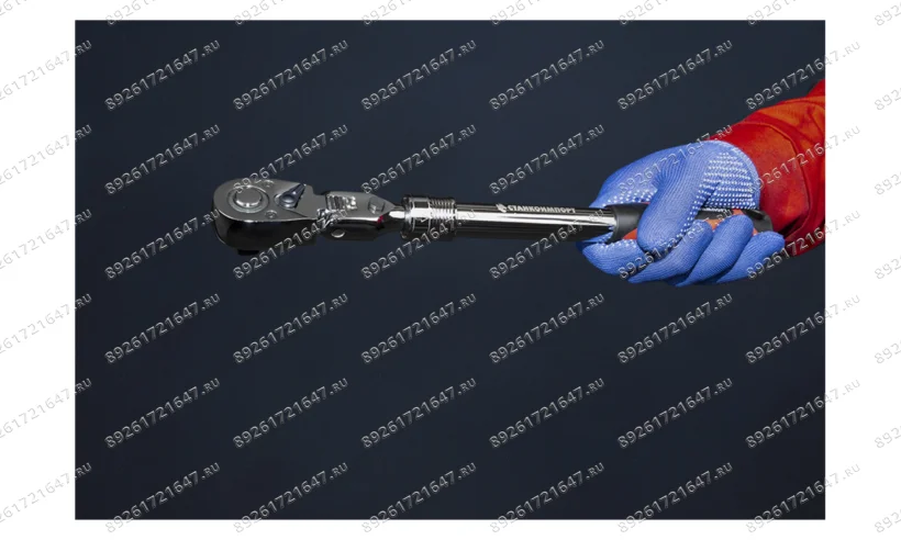 Трещотка телескопическая шарнирная на 1/2 с 72 зубами CS-T.12.60.72TC фото