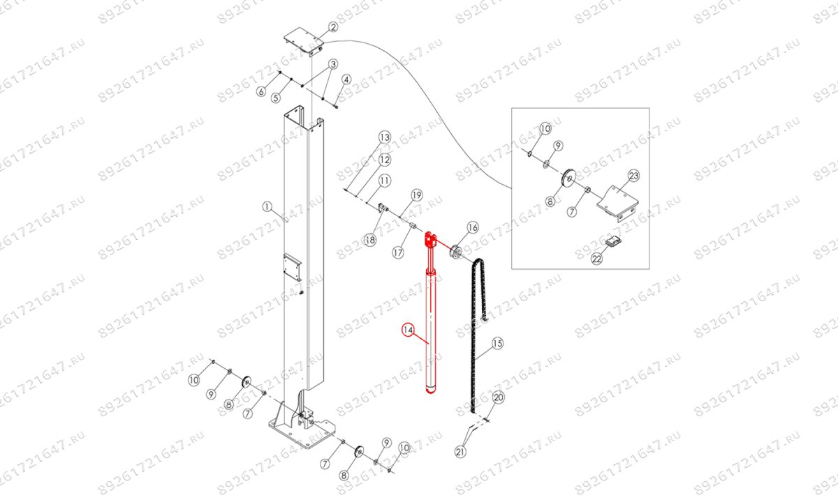  Гидроцилиндр главный T4Е (0)