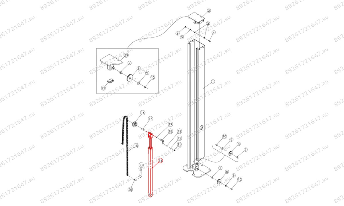  Гидроцилиндр ведомый T4Е (0)
