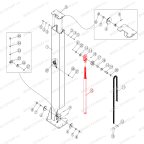  Гидроцилиндр ведомый V2-5.5, V2-5.5L мни (6)