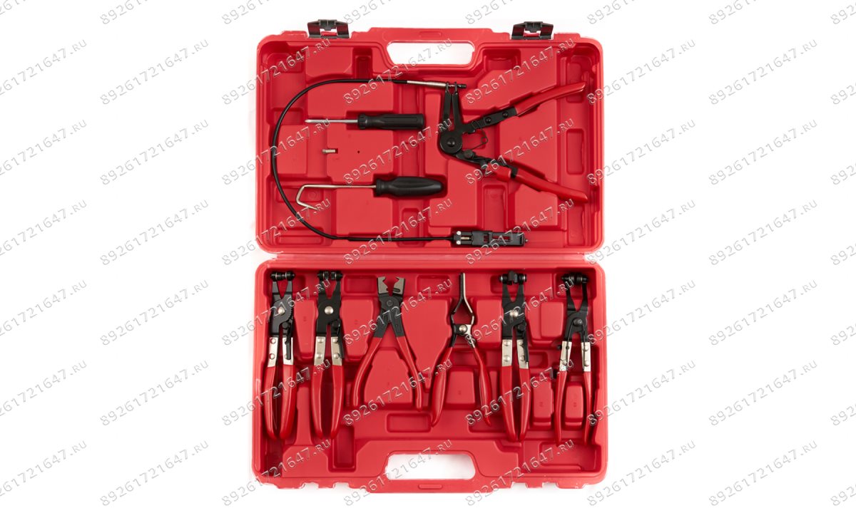  ST120 Набор щипцов для демонтажа пружинных хомутов патрубков, 9 предметов (1)