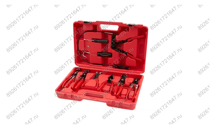 ST120 Набор щипцов для демонтажа пружинных хомутов патрубков, 9 предметов фото