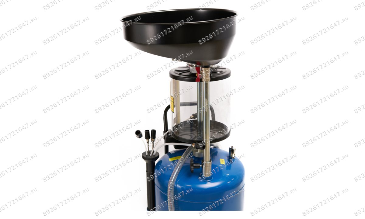  Установка маслосборная ROSSVIK V-2096 с предкамерой, бак 65л, воронка, щупы (1)