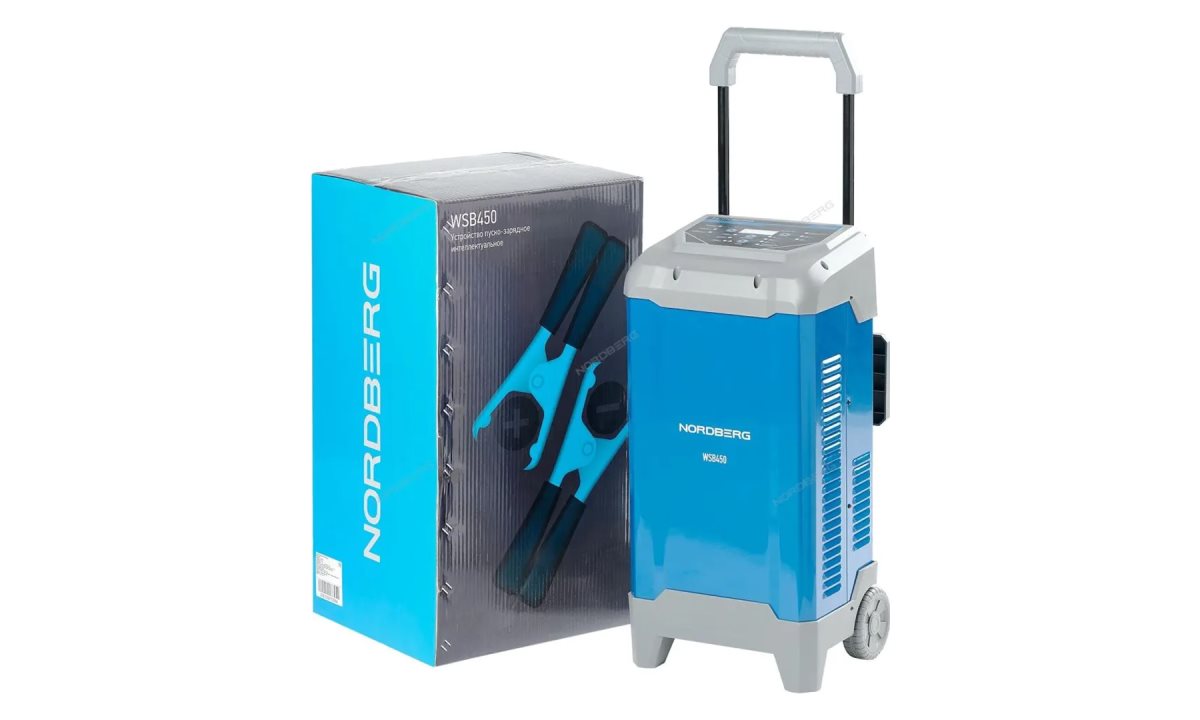  УСТРОЙСТВО пускозарядное интеллектуальное 12/24V макс ток 300A NORDBERG WSB450 (1)