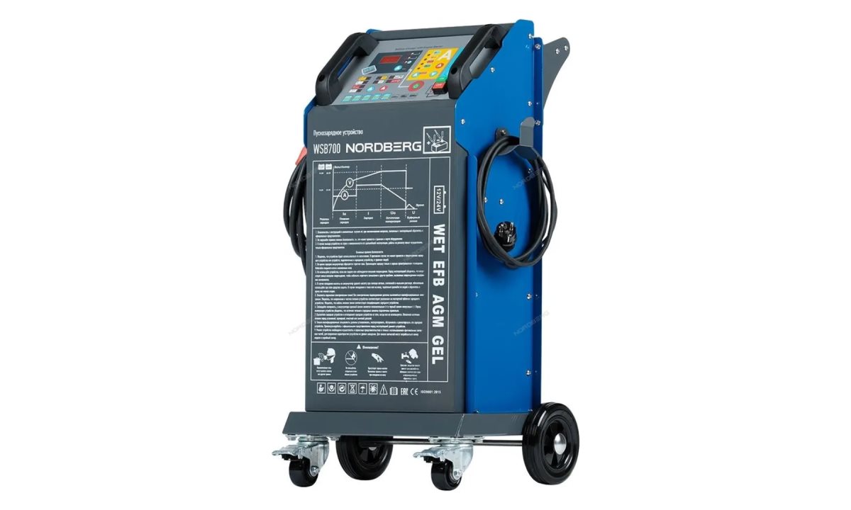  УСТРОЙСТВО пускозарядное 12/24V макс ток 700A NORDBERG WSB700 (1)