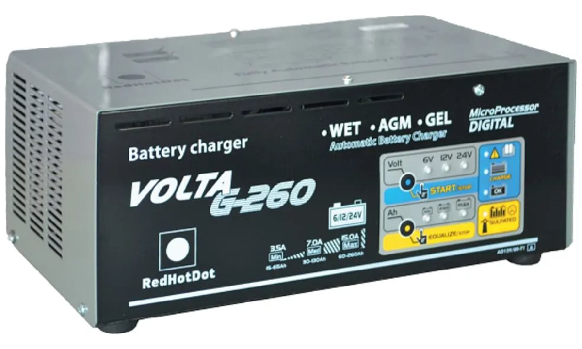 Устройство зарядное микропроцессорное VOLTA G-260, 6-12-24V (0)