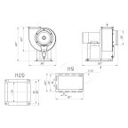  Вентилятор для удаления выхлопных газов Nordberg B3 мни (1)
