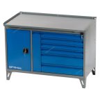 Верстак слесарный 2-х тумбовый, 7 ящиков NW207 фото