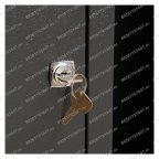  Верстак ВВС-213-3, 2-х тумбовый с нишей, 870*1300*550мм, RAL7016 мни (3)