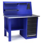  Стол для слесарных работ 1200 мм однотумбовый с 5-мя ящиками с экраном мни (0)