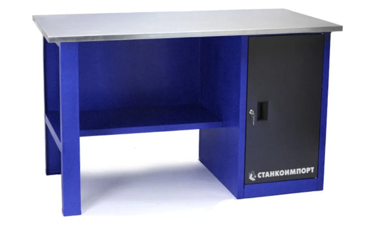  Стол для слесарных работ 1400 мм однотумбовый без экрана (0)