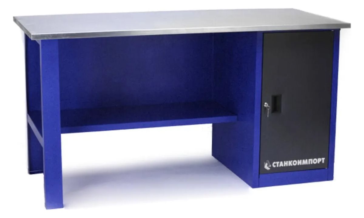  Стол для слесарных работ 1600 мм однотумбовый без экрана (0)