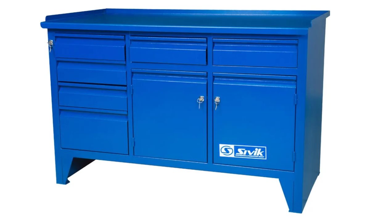  Верстак слесарный трехтумбовый КС-023 (0)