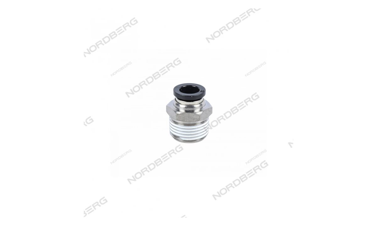  Фитинг прямой трубка 8мм резьба 3/8 QPC8-03 (0)