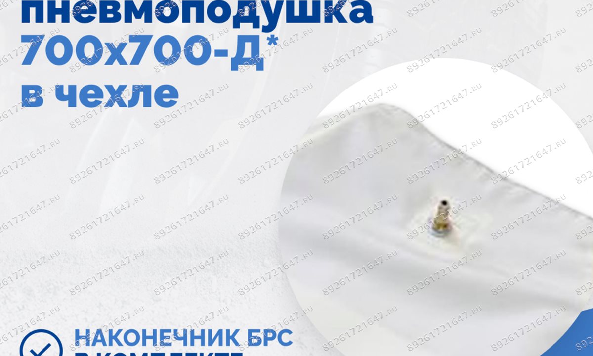  Плоская пневмоподушка 700х700-Д* в чехле (0)