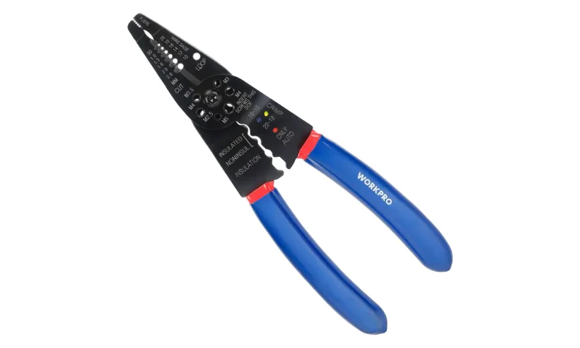 Клещи обжимные 200мм с длинными носами WP291003 WORKPRO фото