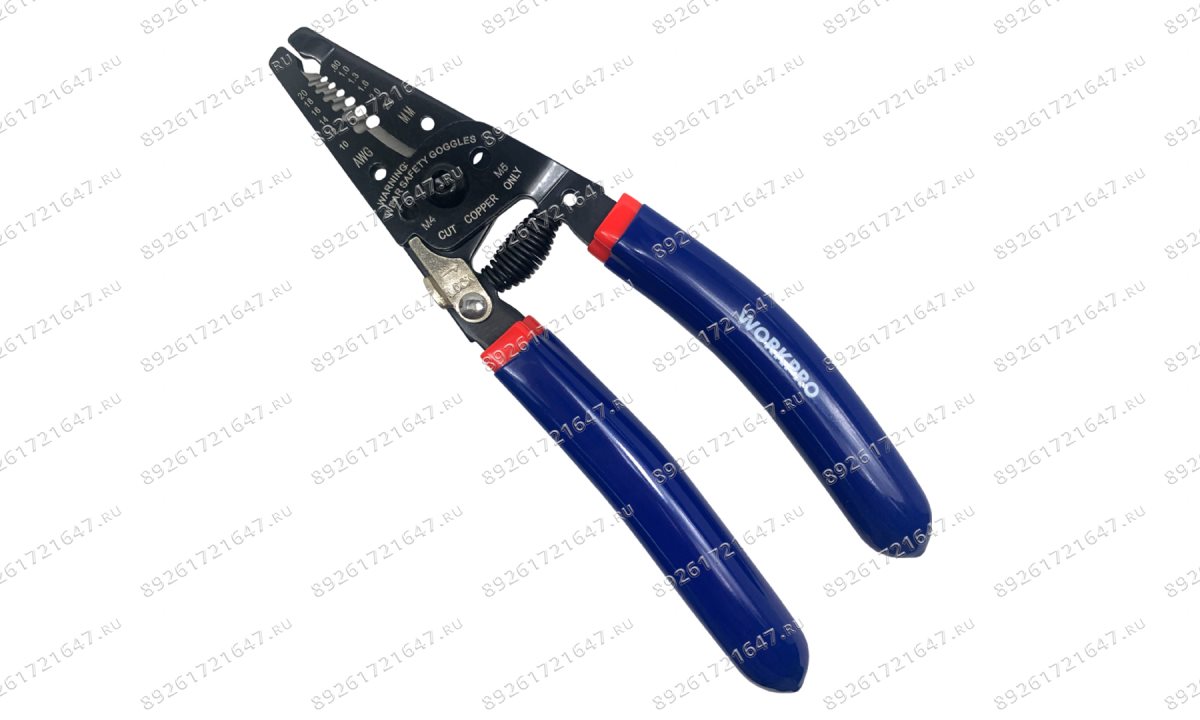  Клещи обжима и обрезки проводов 178мм WP291004 WORKPRO (0)