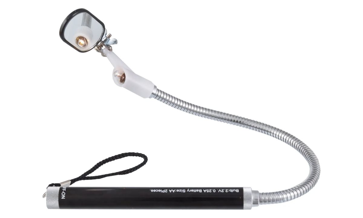  Зеркало на гибкой ручке с фонариком 500 мм, СТАНКОИМПОРТ (0)