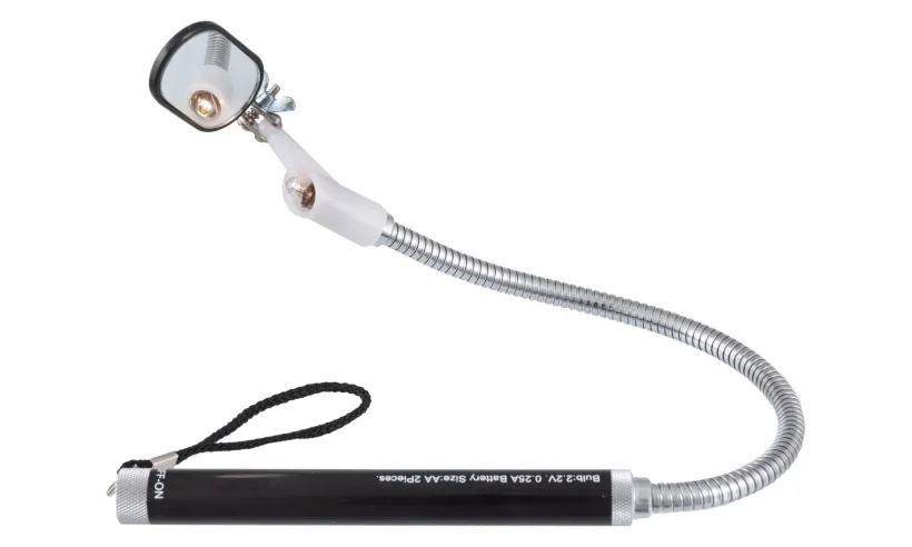 Зеркало на гибкой ручке с фонариком 500 мм, СТАНКОИМПОРТ фото