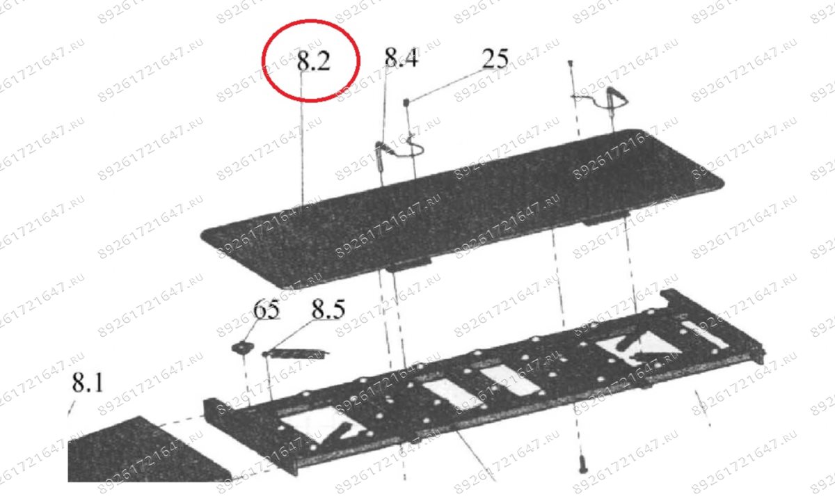  F4D-4/8.2 Пластина скольжения (0)