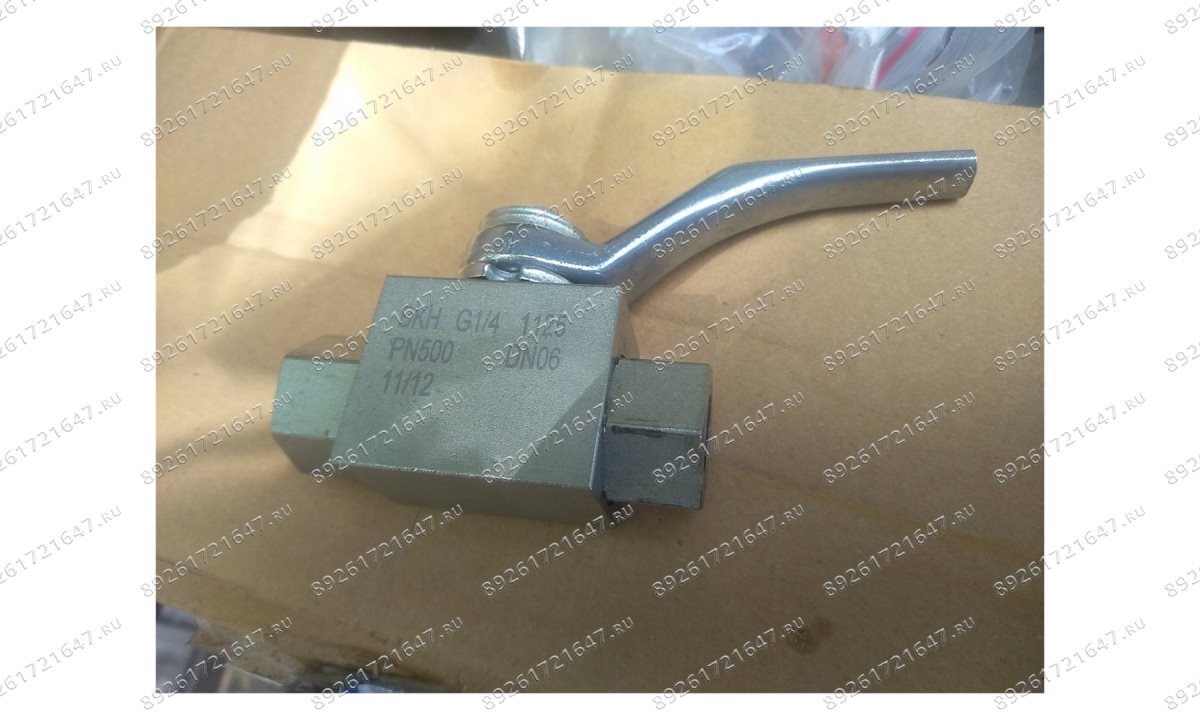  F6106 Кран шаровый двухходовой (G1/4) 400Bar (0)