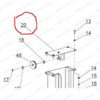  T5.5/20 Крышка верхняя стойки мни (0)