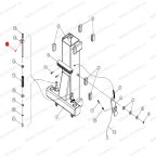  Крепеж зубчатого сегмента стопора лапы T4Е, T4, T4H, T4B, V2-4L, V2-4LH, V2-4LB, V2-5.5, V2-5.5L мни (3)
