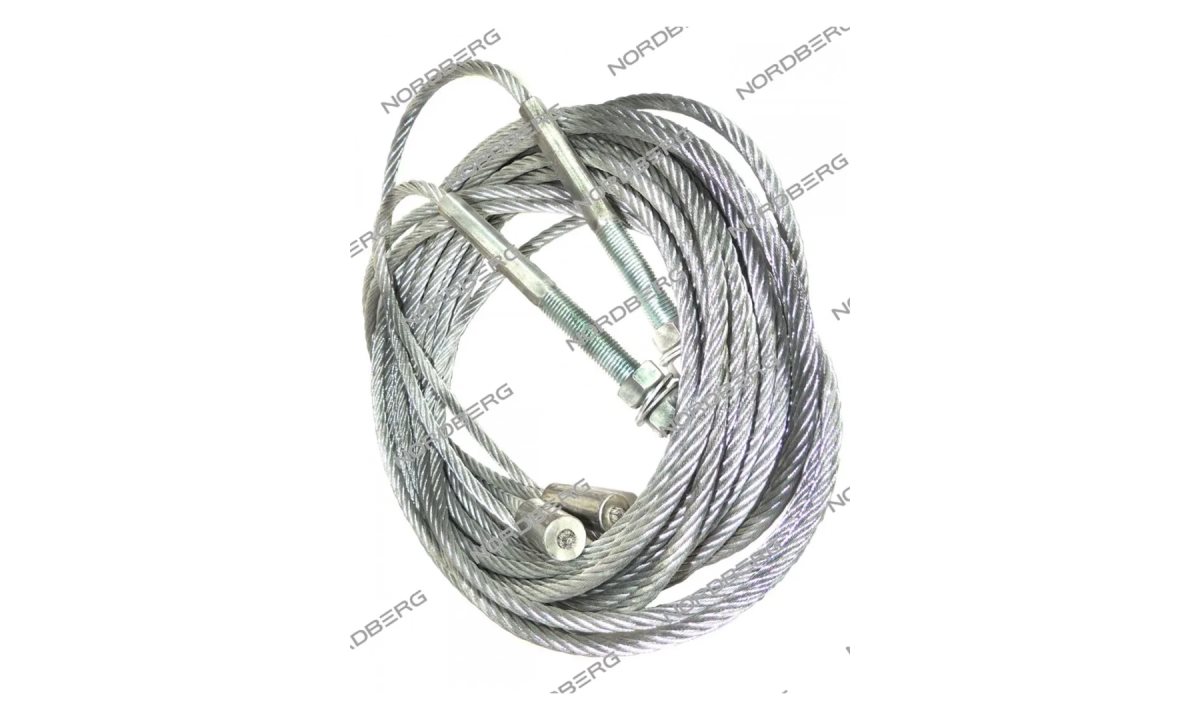  NORDBERG ЗАПЧАСТЬ ТРОС удлиненный для подъемника N4122H-6T (2 шт/комплект) N4122H-6T#L-ROPE (0)