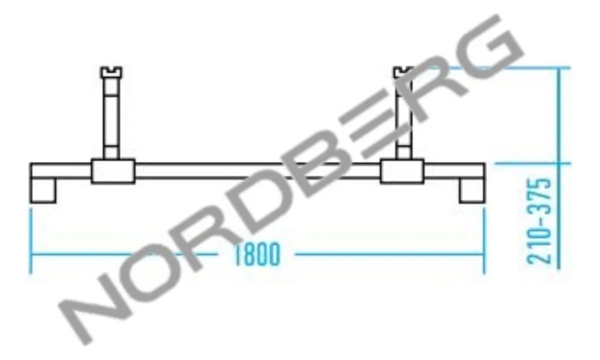  Рейка SUV для рамных автомобилей для подъемников NORDBERG N631 (1)