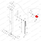  Верхняя крышка колонны T4Е RAL5005 мни (0)
