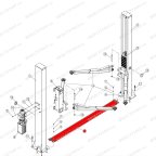  Переезд между стойками T4Е RAL5005 мни (0)
