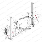  Подставка для адаптеров RAL5005 T4, T4H, T4B, V2-4L, V2-4LH, V2-4LB мни (4)