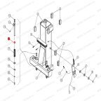  Шайба зубчатого сегмента стопора лапы T4Е, T4, T4H, T4B, V2-4L, V2-4LH, V2-4LB, V2-5.5, V2-5.5L мни (2)