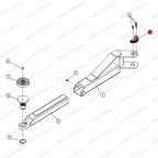  Полукольцо зубчатое фиксатора лапы T4Е, T4, T4H, T4B, V2-4L, V2-4LH, V2-4LB мни (3)