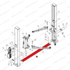  Переезд между стойками T4, T4H, T4B RAL5005 мни (2)