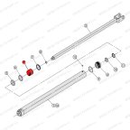  Поршень гидроцилиндра T4, T4H, T4B, V2-4L, V2-4LH, V2-4LB мни (0)