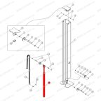  Гидроцилиндр ведомый T4, T4H, T4B, V2-4L, V2-4LH, V2-4LB мни (5)