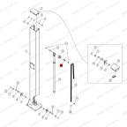  Палец ролика цепи T4, T4H, T4B, V2-4L, V2-4LH, V2-4LB мни (6)