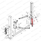  Двухсекционная лапа правая 828-1228 T4, T4H, T4B RAL1018 мни (4)