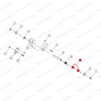  Пружина стопора главной и ведомой колонны T4H, V2-4LH, V2-5.5, V2-5.5L мни (0)