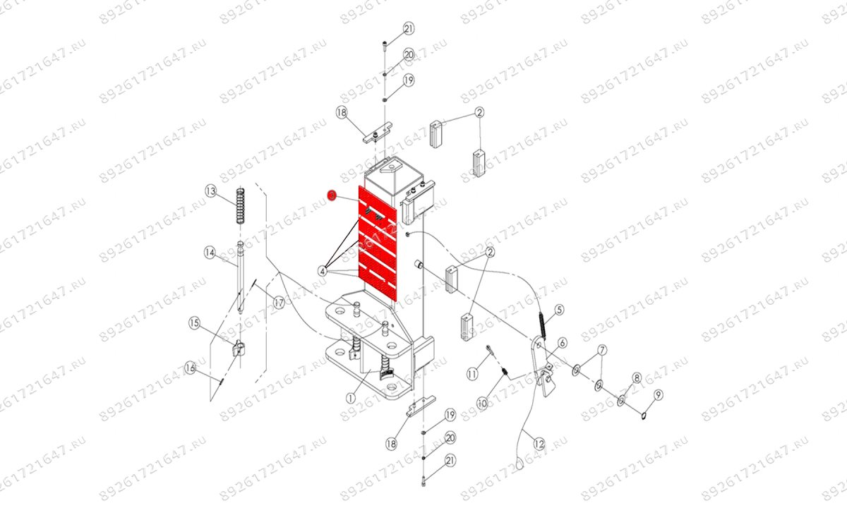  Резиновая накладка для защиты автомобиля T4Е, V2-5.5, V2-5.5L (1)