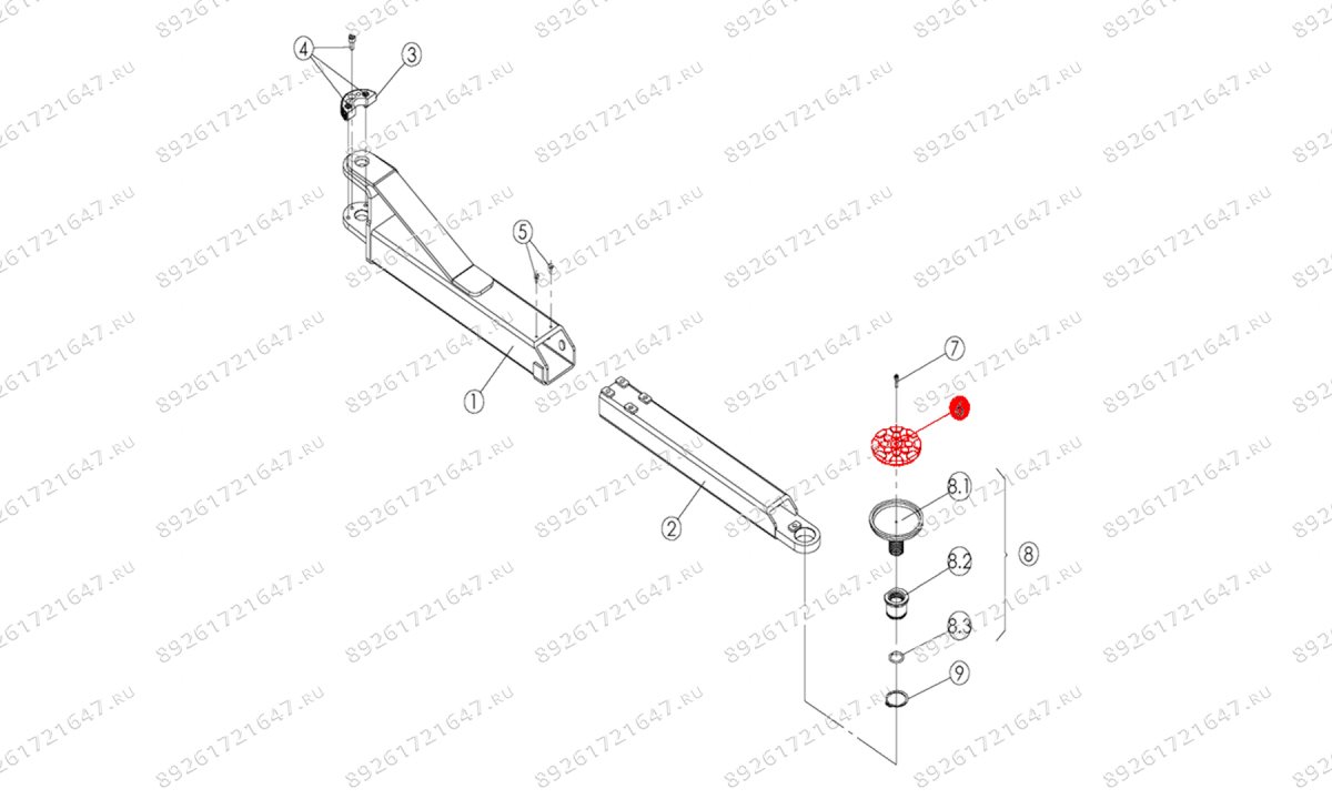  Резиновая подушка для подхвата T4Е (0)