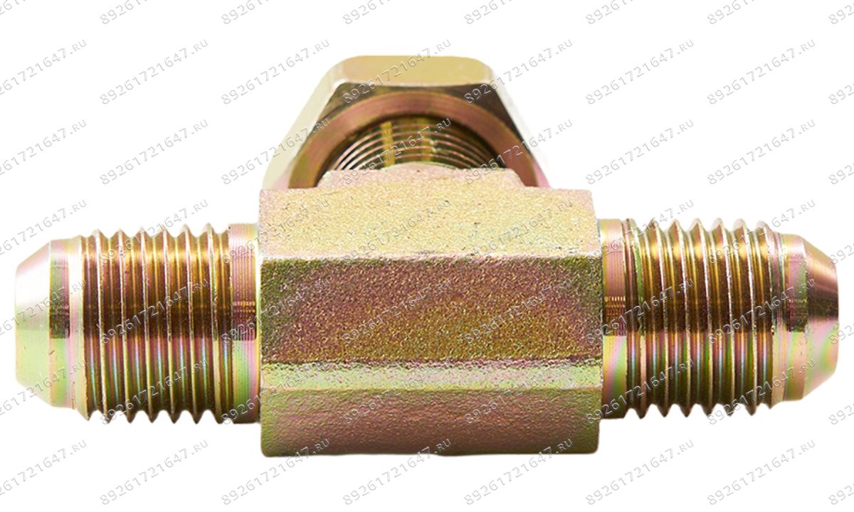  Фитинг тройной для соединения гидроцилиндра и двух гидрошлангов V2-4LB, V2-5.5L (1)