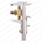  Фитинг тройной для соединения гидроцилиндра и двух гидрошлангов V2-4L мни (2)